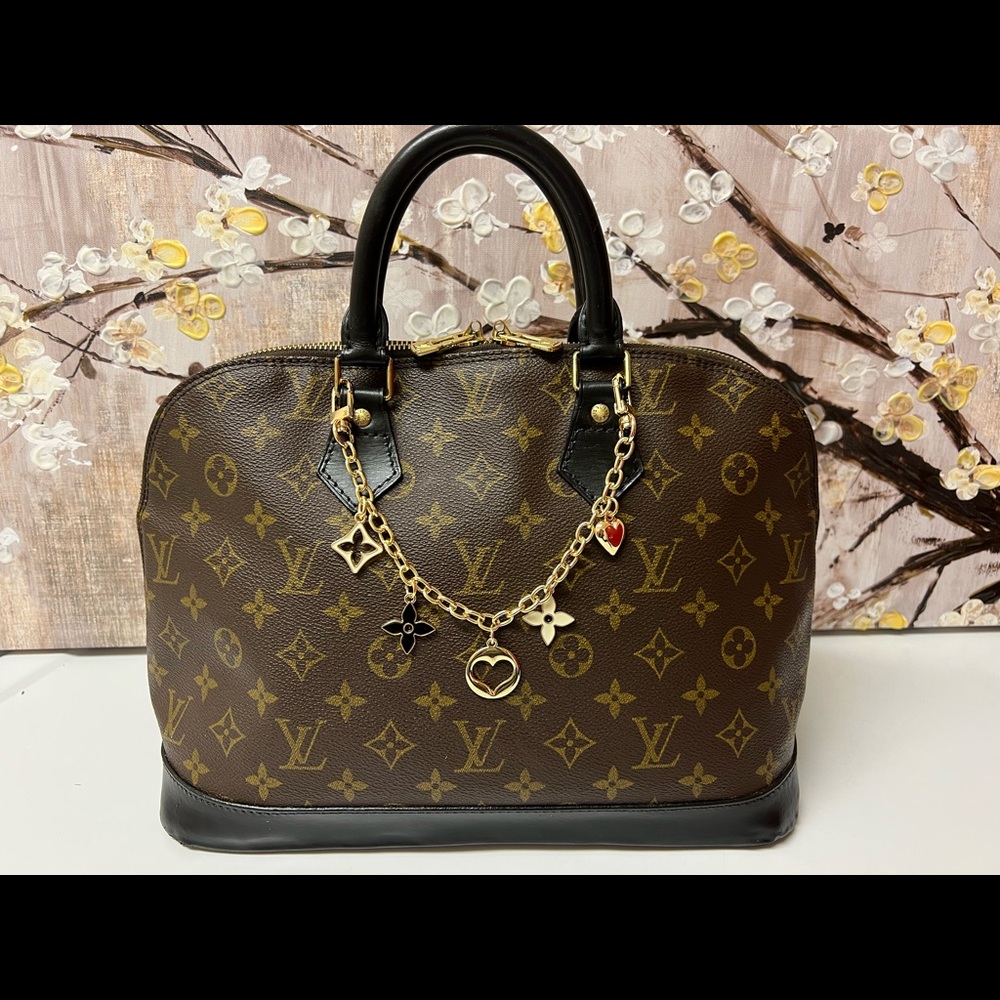 Louis Vuitton Alma - custom painted flat black w/accessory choices